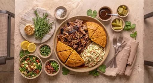 Family BBQ Pulled Pork & Cornbread — chef-crafted meal prep delivered in Orlando