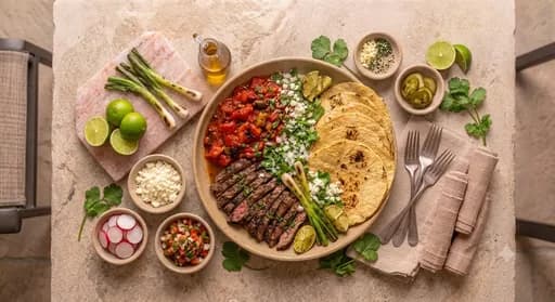 Family Carne Asada Taco Night — chef-crafted meal prep delivered in Orlando